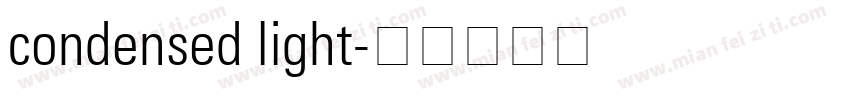 condensed light字体转换